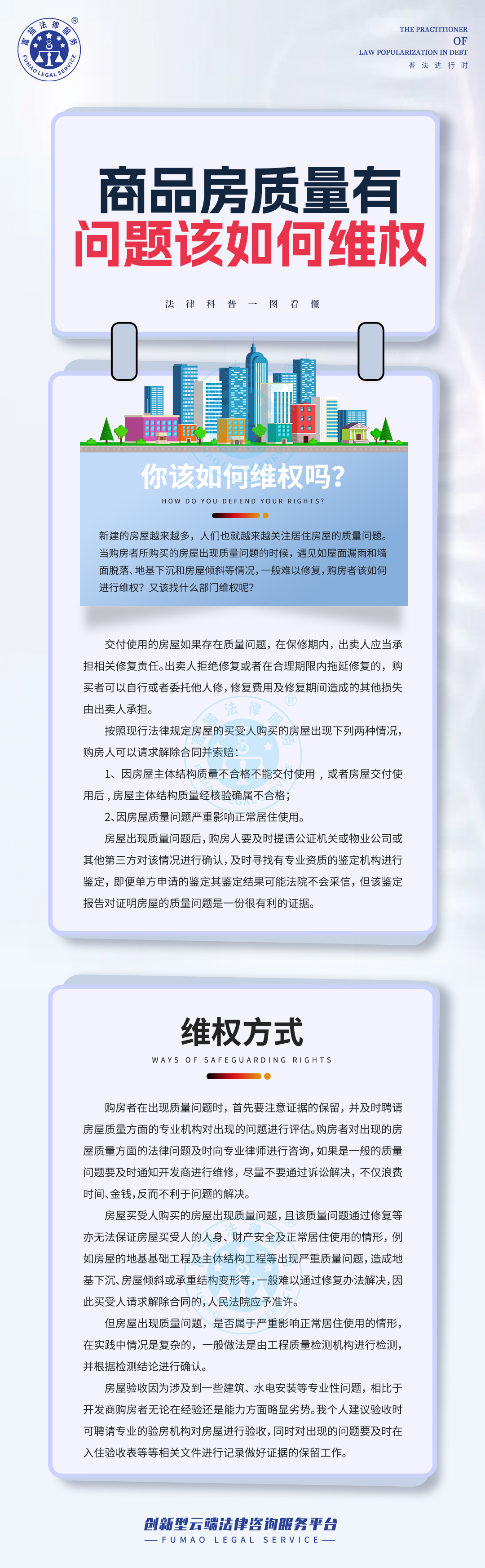 全民普法丨商品房質(zhì)量有問題該如何維權(quán)？
